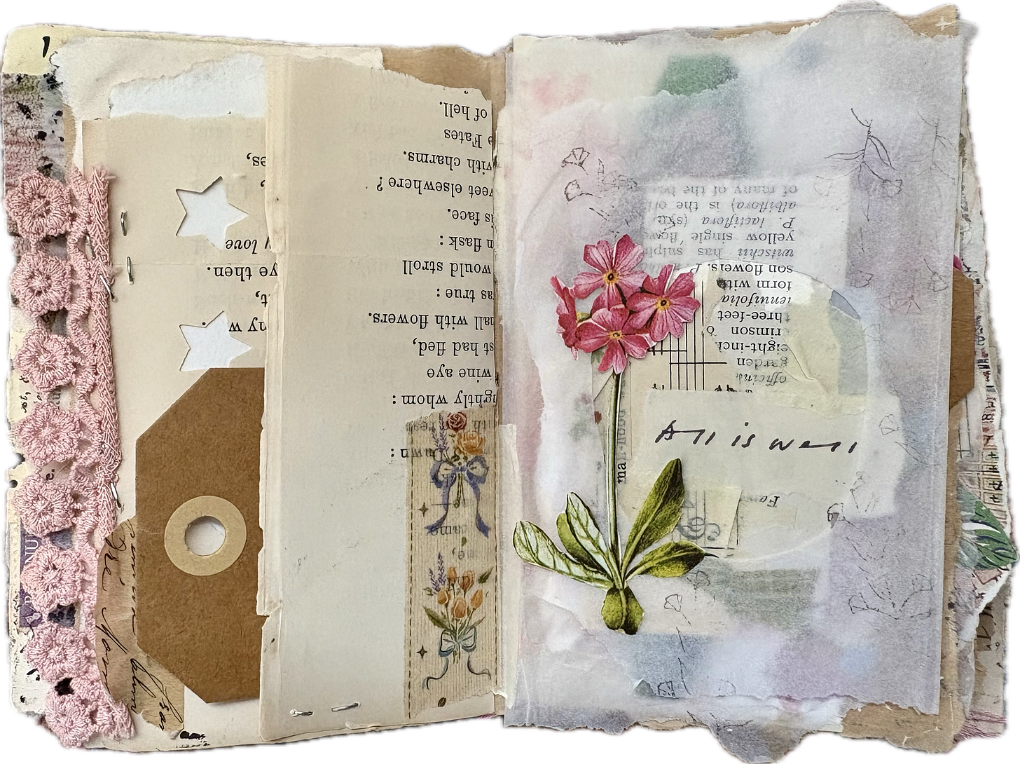 Junk journal page