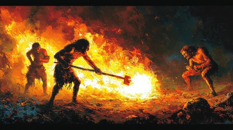 Cavemen Fire Stock Illustrations – 352 Cavemen Fire Stock Illustrations,  Vectors & Clipart - Dreamstime
