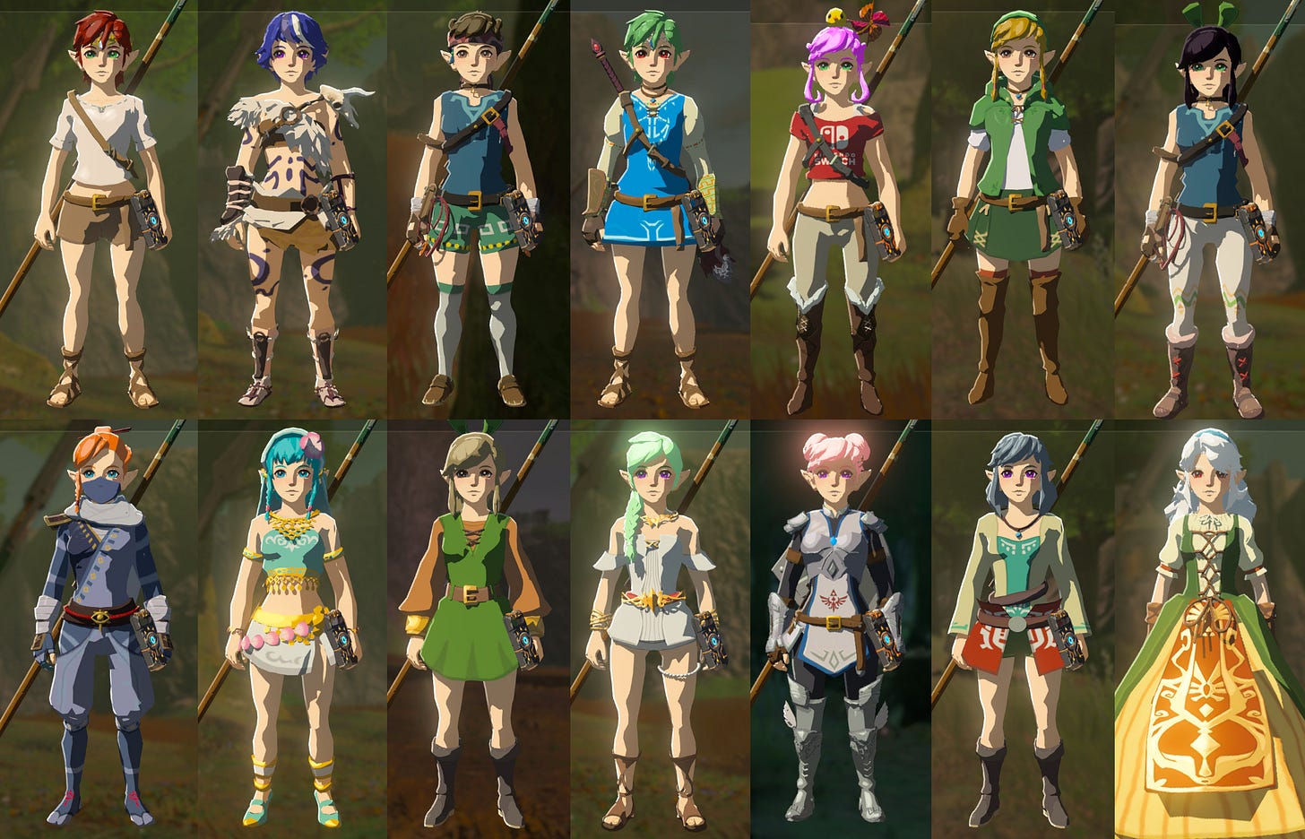 Alternative Hair and Eye Color for Linkle(V2 only) Mod for The Legend of  Zelda: Breath of the Wild (WiiU) | BotW Mods