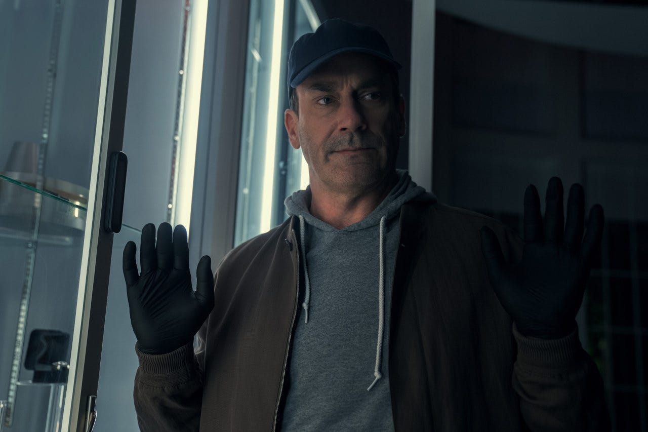 All $2.7 Million Worth of Luxury Goods Jon Hamm Steals on 'Your Friends &  Neighbors' - WSJ