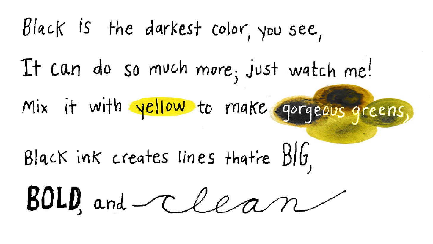 black creates lines that are big, bold and clean black creates lines that are big, bold and clean