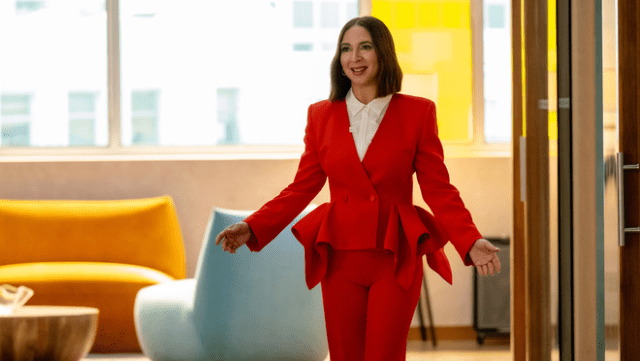 Maya Rudolph in “Loot” season three, premiering October 15 on Apple TV+.