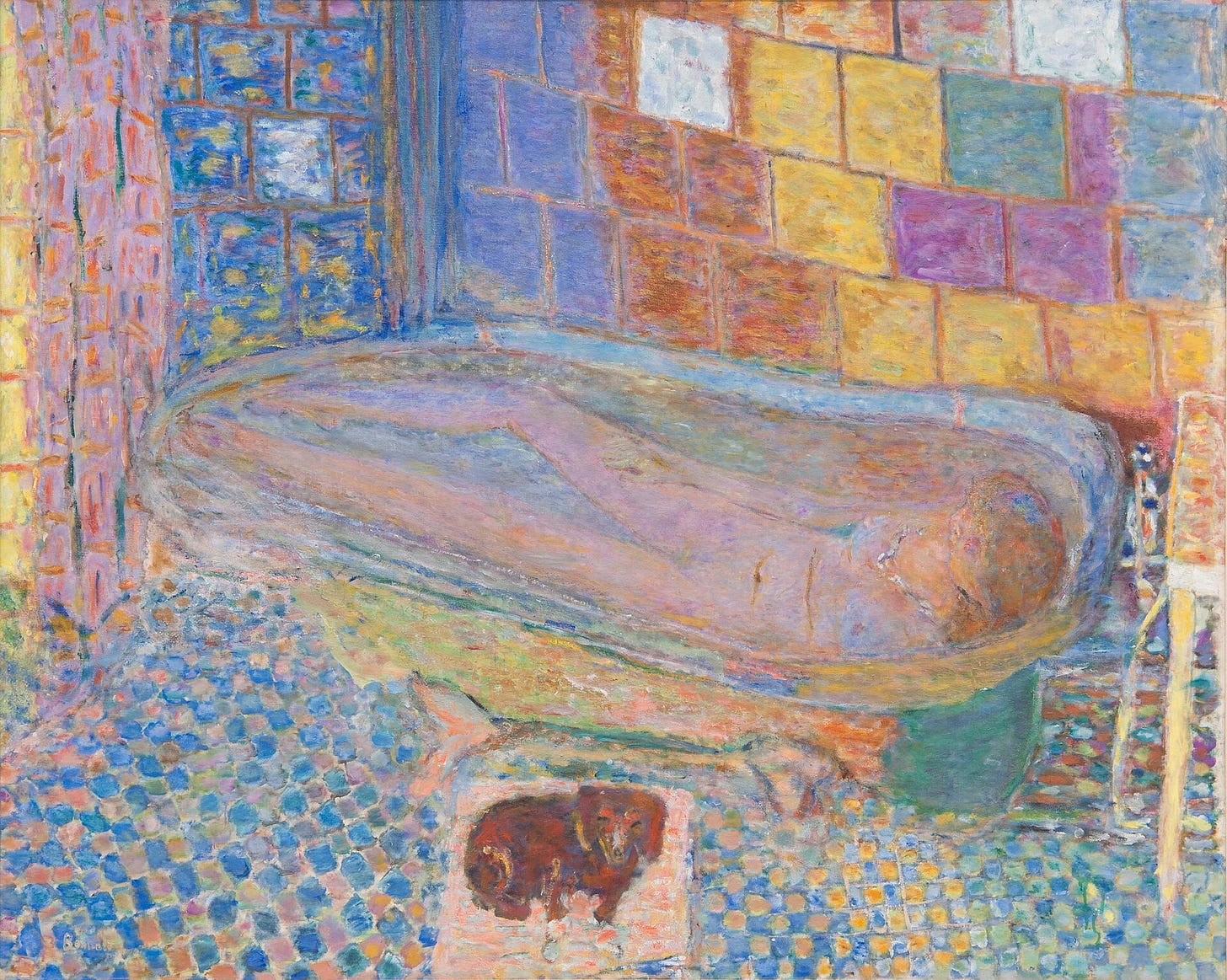 Pierre Bonnard, Nude in Bathtub, c. 1940-1946. Carnegie Museum of Art, Pittsburgh.