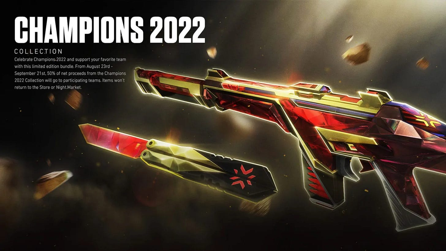Riot reveals epic new Valorant Champions 2022 skin bundle | ONE Esports Riot reveals epic new Valorant Champions 2022 skin bundle | ONE Esports