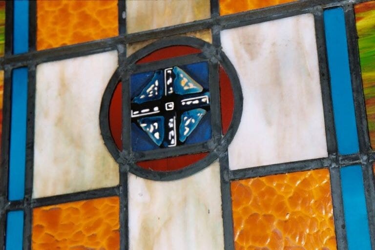 Detail from Window in the 1920s Church