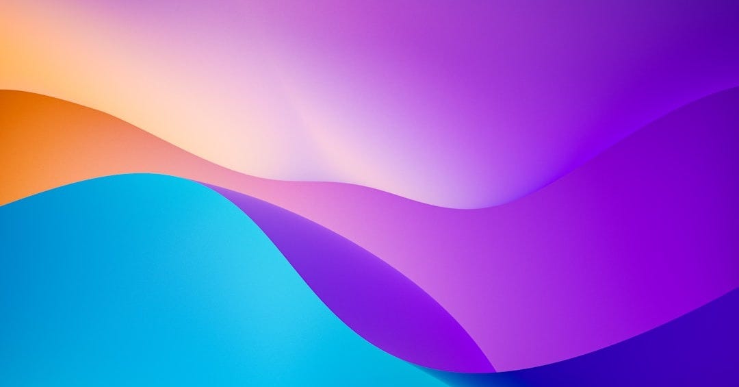 blue orange and yellow wallpaper