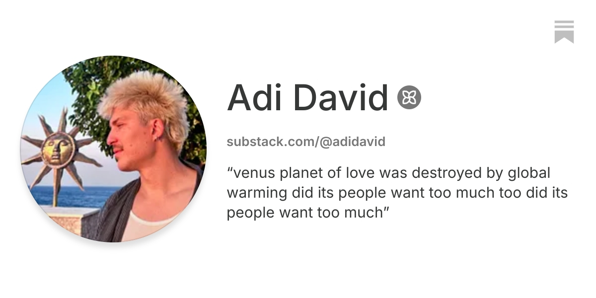 Adi David | Substack