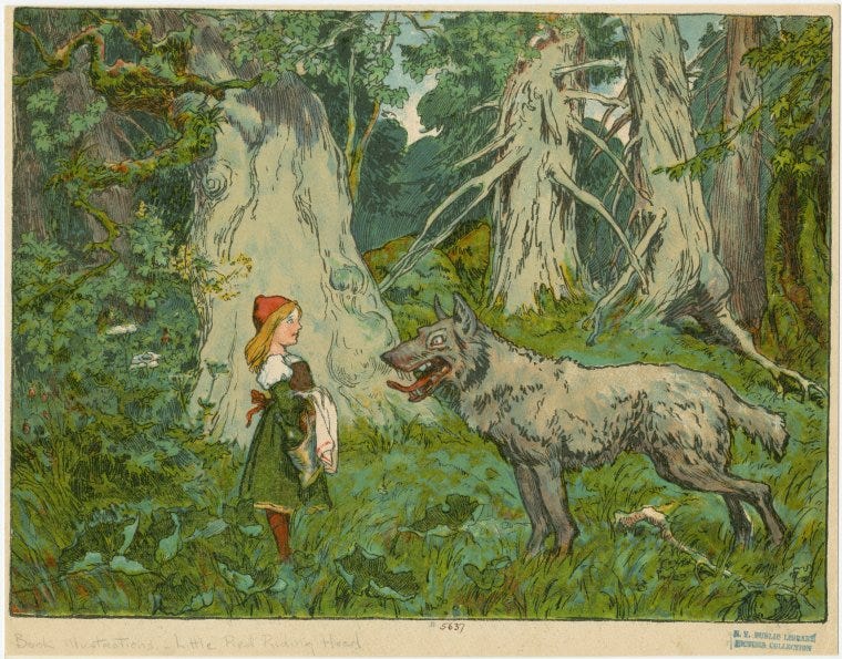 Little Red Riding Hood and the wolf - NYPL Digital Collections Little Red Riding Hood and the wolf - NYPL Digital Collections
