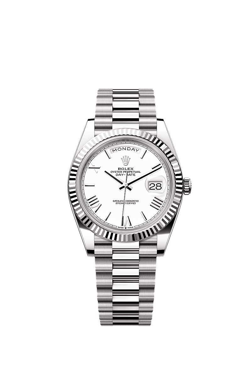 Rolex Day-Date 40 watch: 18 kt white gold - m228239-0046