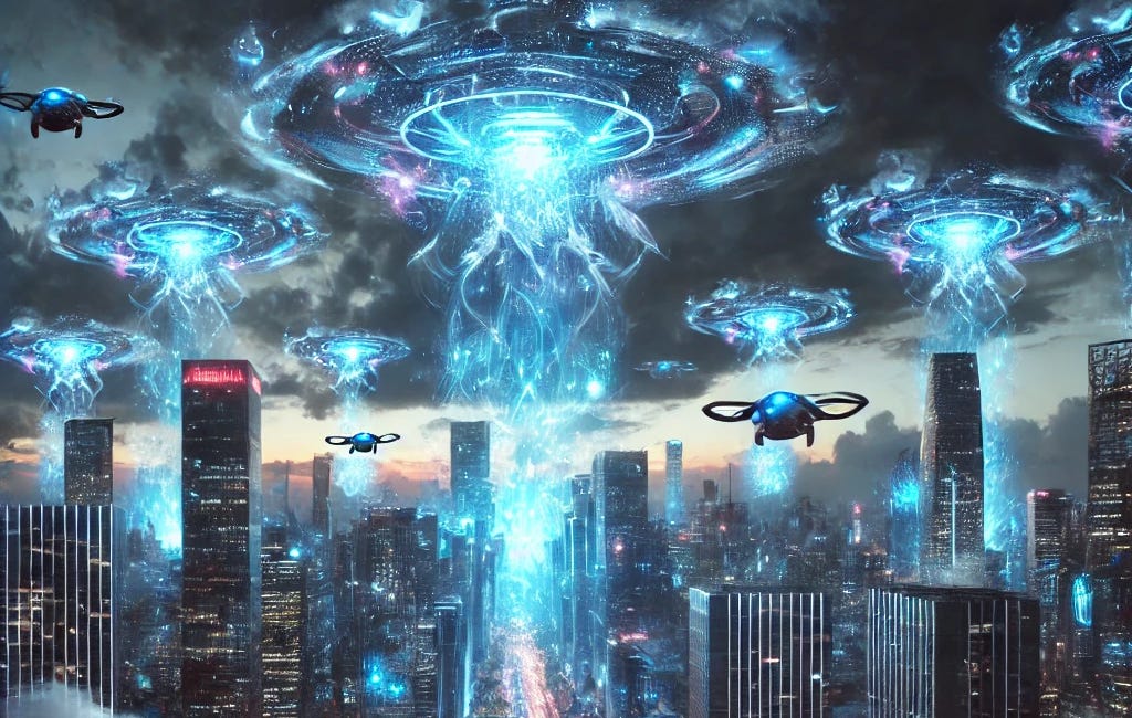 Holographic Drones—The Long Con 