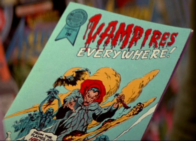 Screenshot of "Vampires Everywhere!" comic book from the movie Screenshot of "Vampires Everywhere!" comic book from the movie