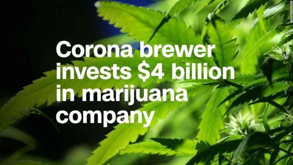 Constellation Brands вкладе $4 млрд у виробника марихуани Canopy Growth Constellation Brands вкладе $4 млрд у виробника марихуани Canopy Growth