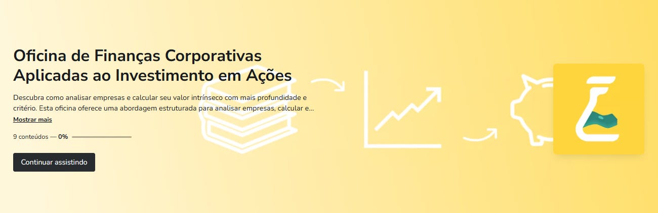 A oficina já começou, e este é o melhor momento para entrar