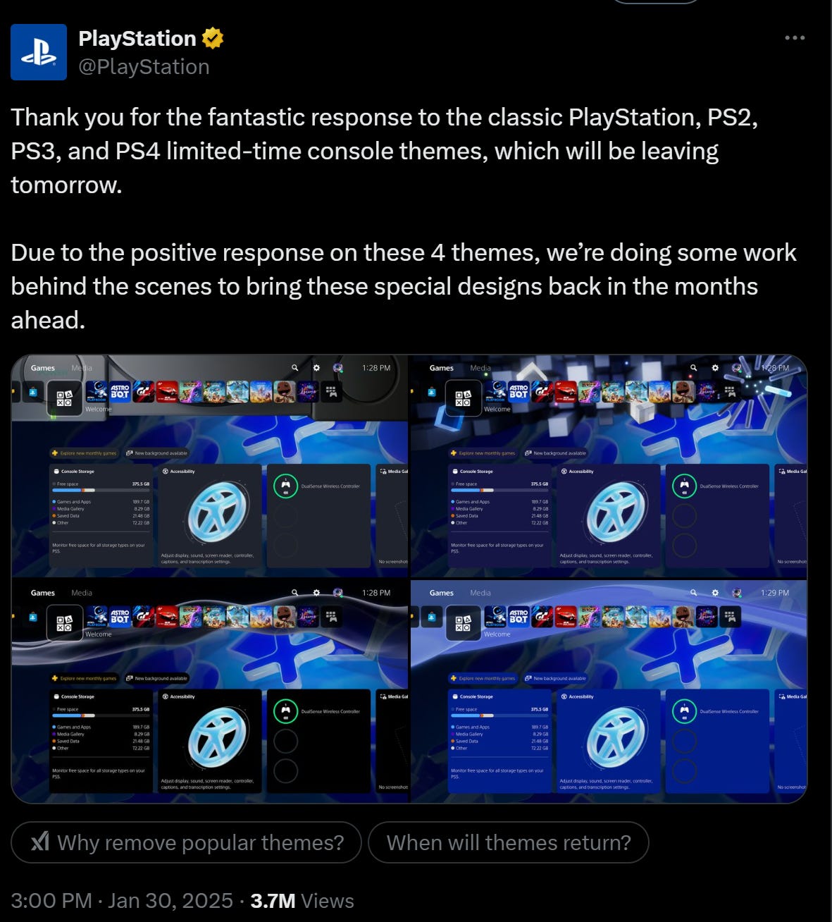 PlayStation X post PlayStation X post