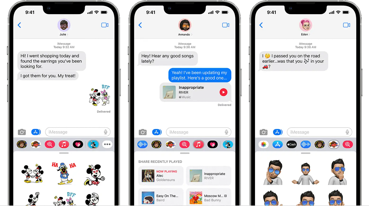Vista previa de iMessage en iPhone
