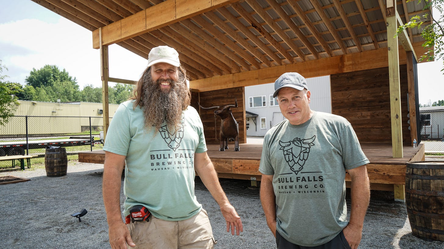 Bull Falls Brewing Company with owners Kurt Mueller and Jason Peck Bull Falls Brewing Company with owners Kurt Mueller and Jason Peck