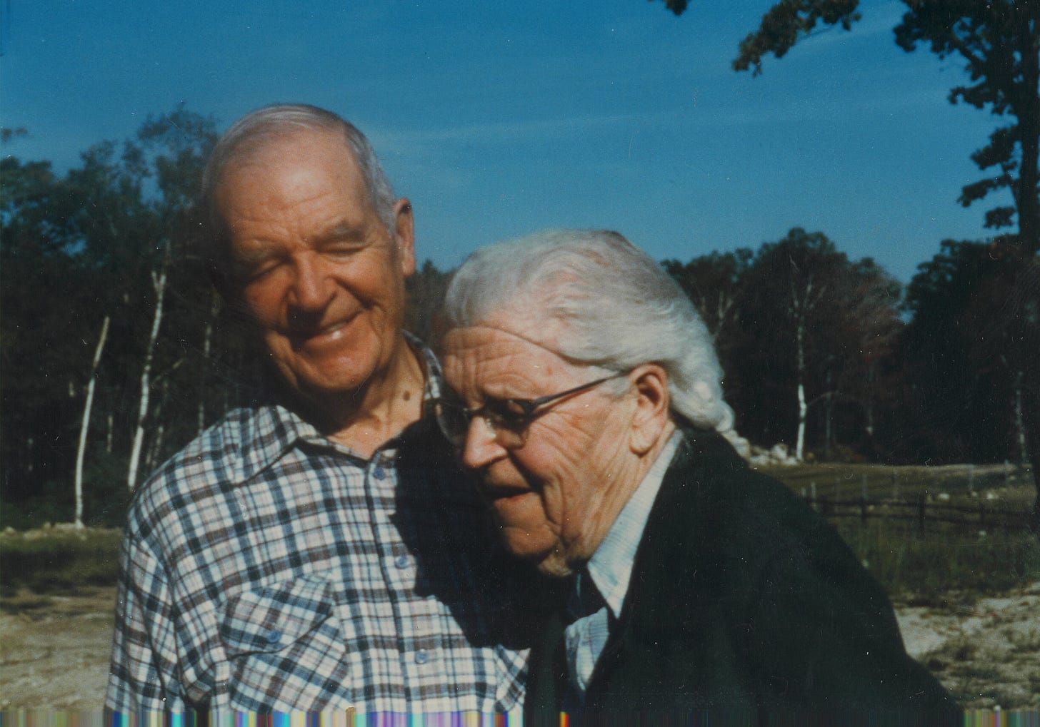 Marion with her brother