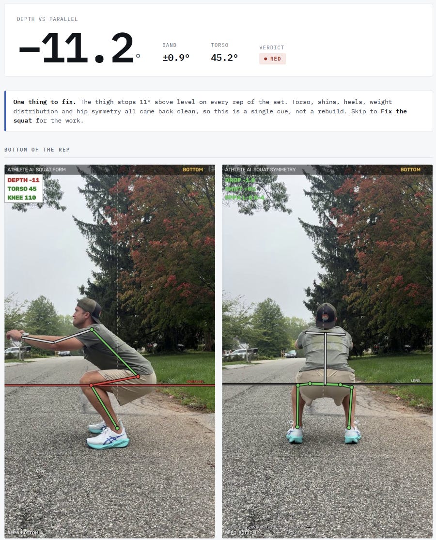 Improving Squat Form With Claude Code