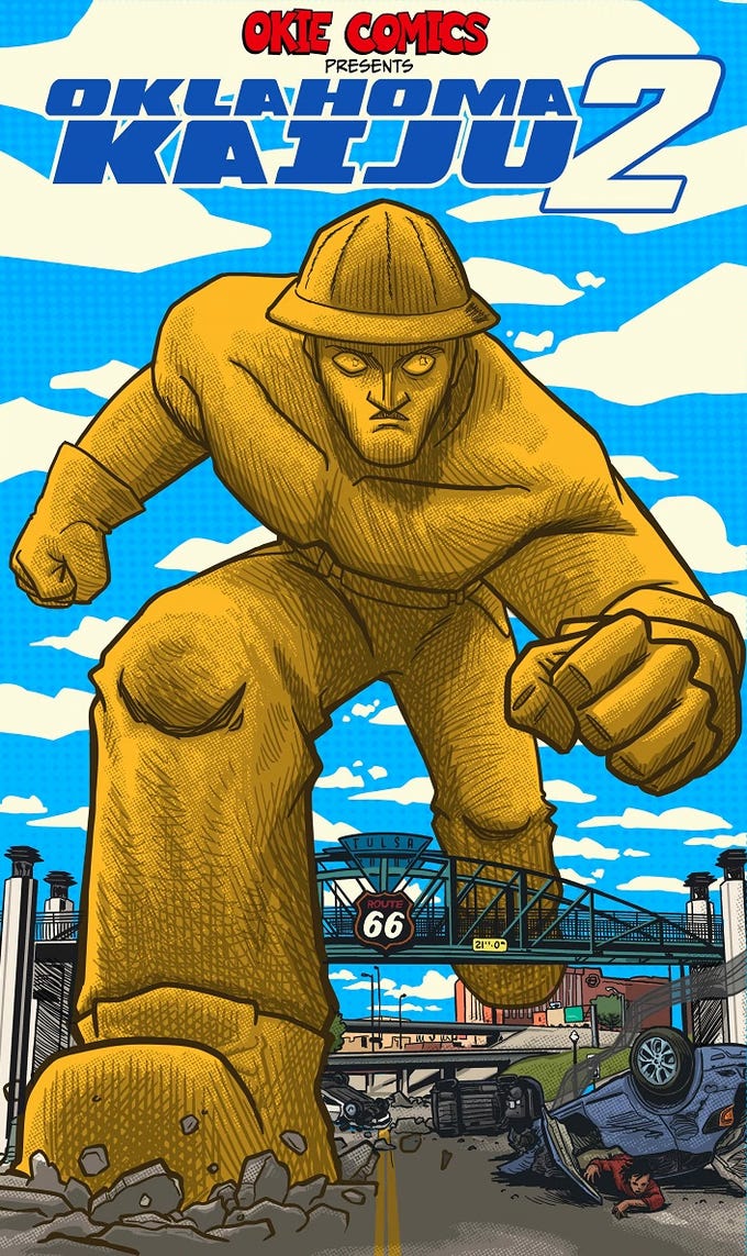 Giant monsters, robots stalk Oklahoma in new comics project