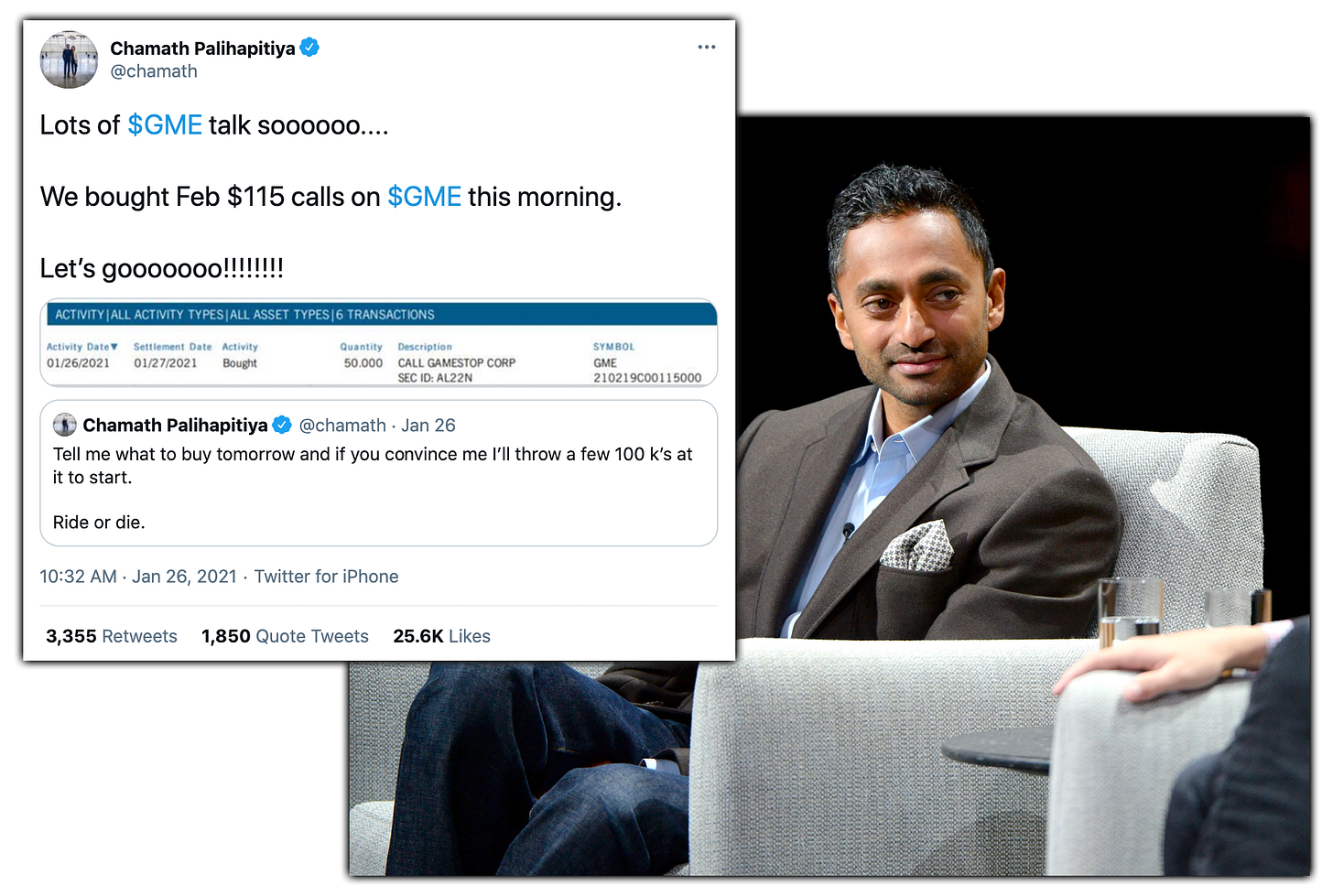 Chamath Buys GME Calls | GameStop Due Diligence • GMEdd.com Chamath Buys GME Calls | GameStop Due Diligence • GMEdd.com