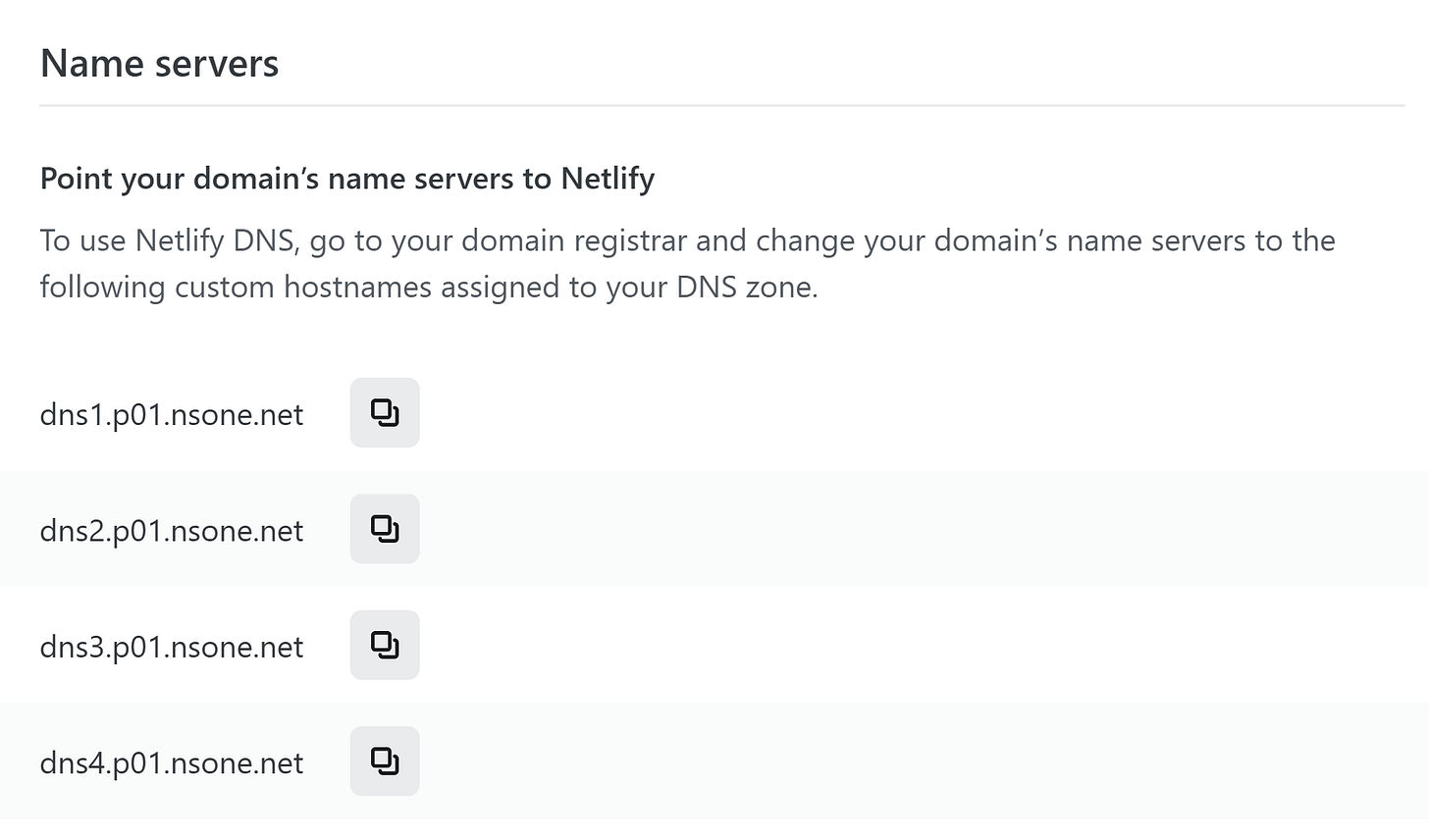 Netlify > Add a domain > Activate Netlify DNS Netlify > Add a domain > Activate Netlify DNS