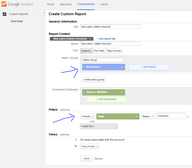 New users by specific pages funnel visualization google analytics New users by specific pages funnel visualization google analytics