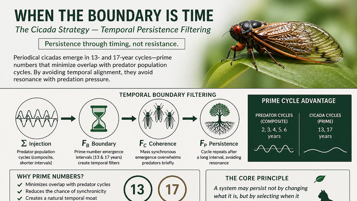 🏛️ Phase 2
🐛 When the Boundary Is Time — The Cicada Strategy