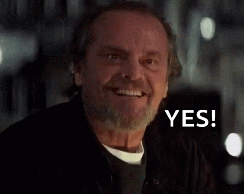 Jack Nicholson Yes GIF - Jack Nicholson Yes Nodding - Discover & Share GIFs Jack Nicholson Yes GIF - Jack Nicholson Yes Nodding - Discover & Share GIFs