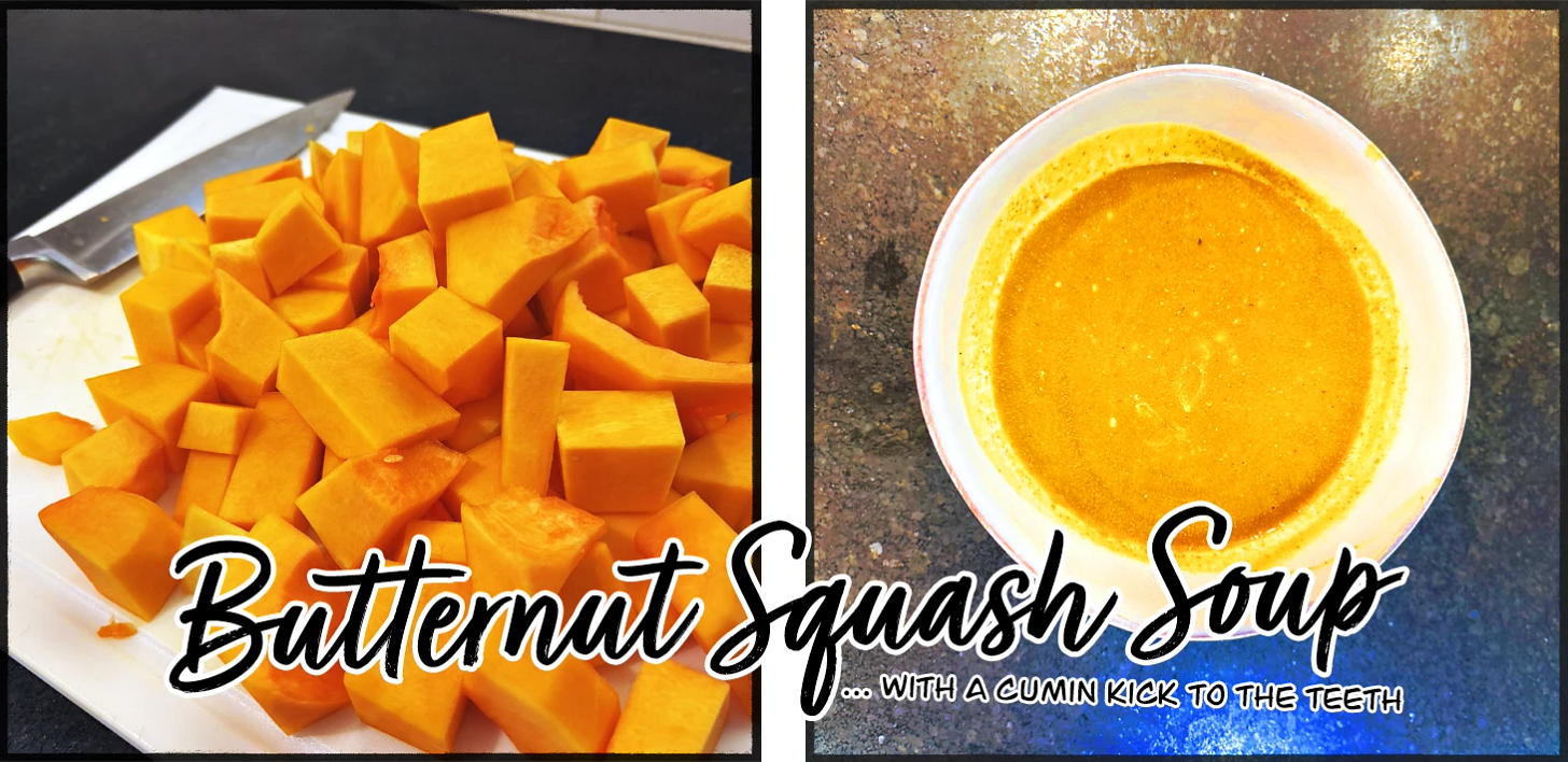 Butternut Squash Soup With a Cumin Kick to the Teeth