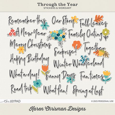 This collection helps you make a beautiful photo book to treasure full of your memories of the year.