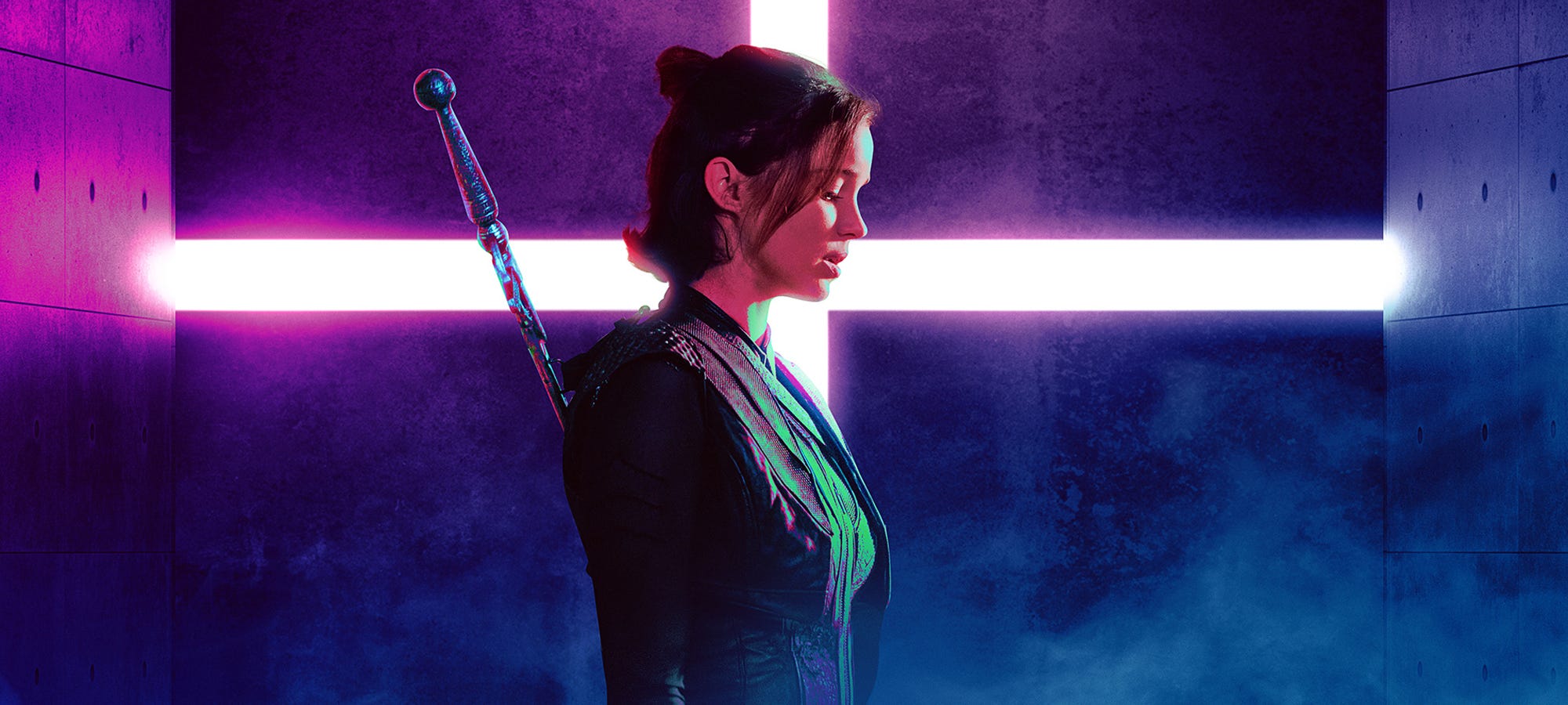 Alba Baptista as Ava, the Warrior Nun (Credit: Netflix, promotional design by Hitesh Sharma) Alba Baptista as Ava, the Warrior Nun (Credit: Netflix, promotional design by Hitesh Sharma)