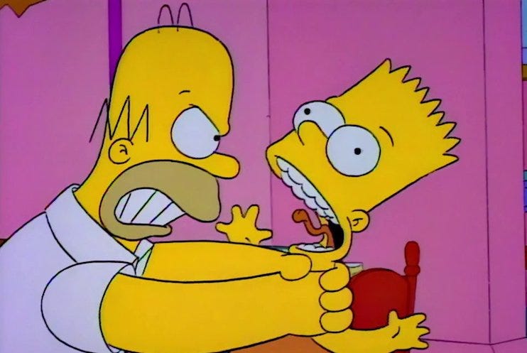 Simpsons' Showrunner Says It Was a "Mistake" to Say Homer Stopped Strangling  Bart │ Exclaim!