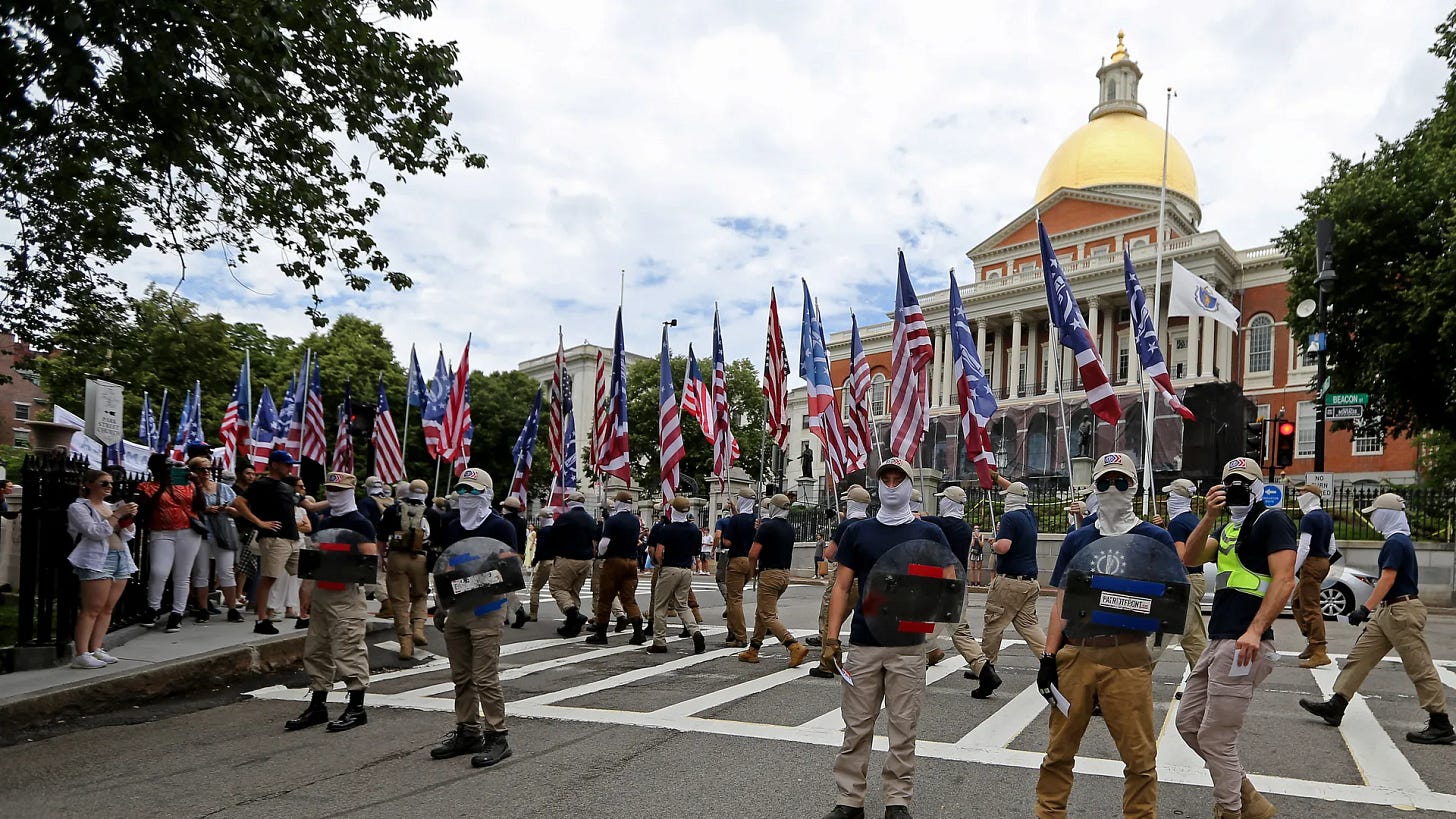 fake Patriot Front fbi filth