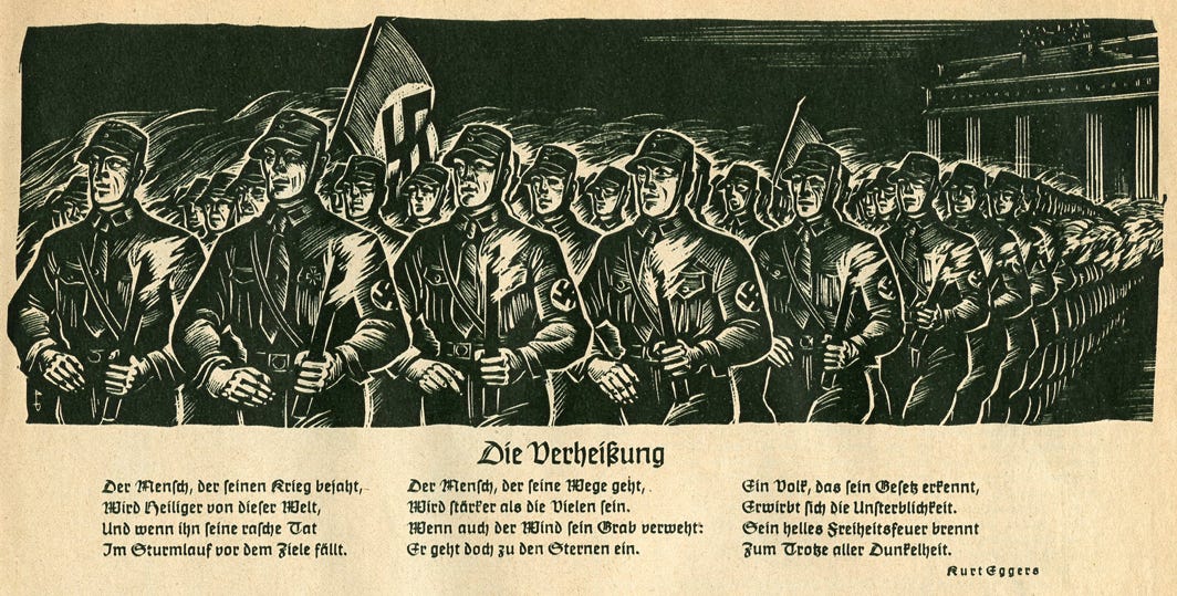 Interview with M. Engl, former SA man, Organization Todt supervisor and later in the Volkssturm at war’s end. Regensburg, 1990
