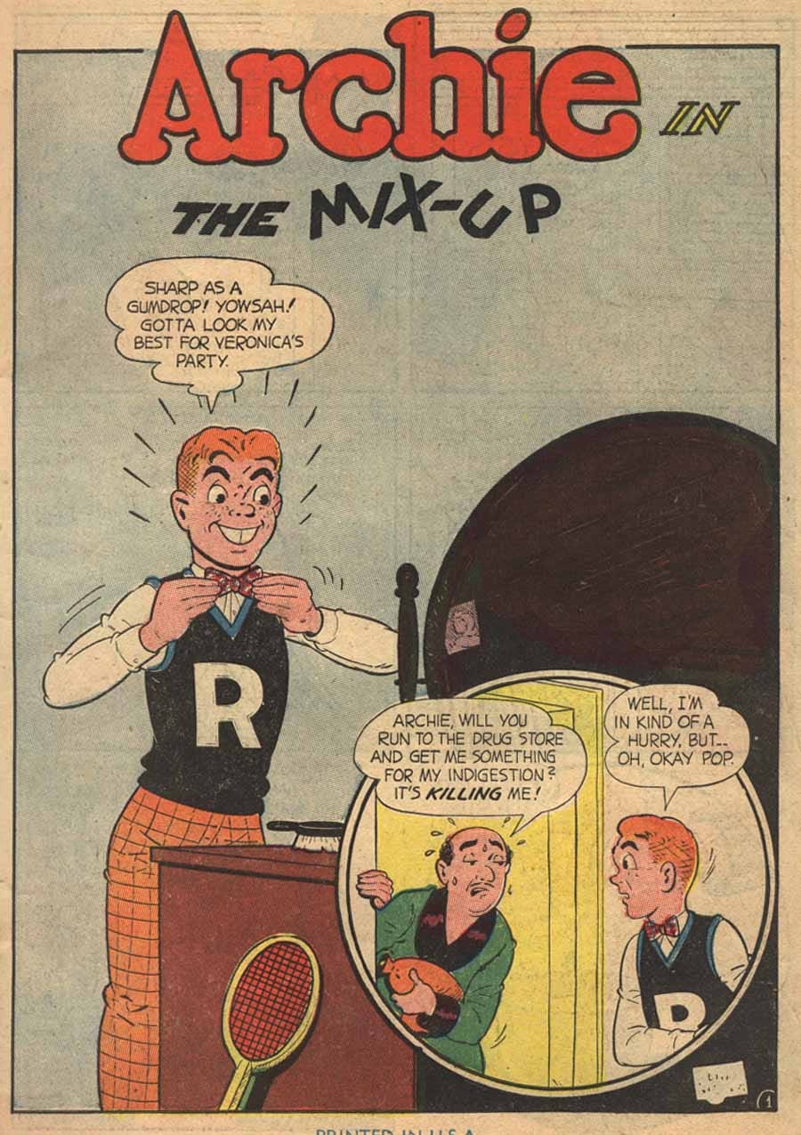 Book Cover For Archie in Pep Comics