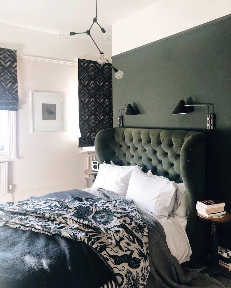 forest green bedrooms are said to encourage a good night's sleep bedroom belonging to madaboutthehouse.com forest green bedrooms are said to encourage a good night's sleep bedroom belonging to madaboutthehouse.com