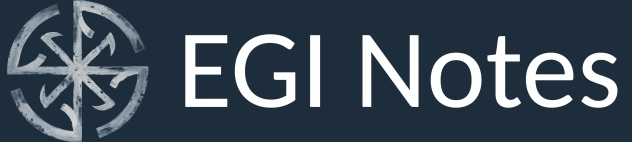 EGI Notes