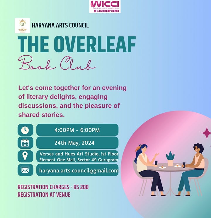 Posters of the book club meet up, Overleaf Book Club, humour, books, OTT series, movies