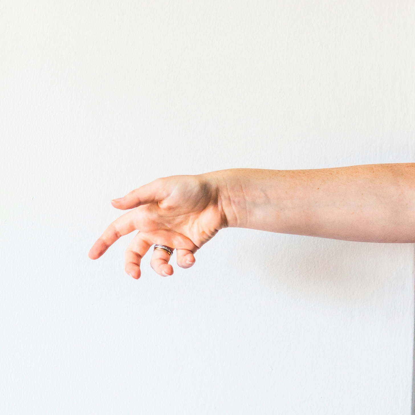 a scrunched up hand