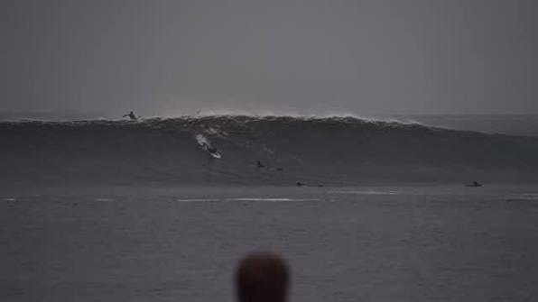 Sometimes the cold, dark, grey days are some of the best. A northern winter  at its finest. , 🎥 - @malsurf , #surfing #coldwater #scotland #surfgirl  #patagonia