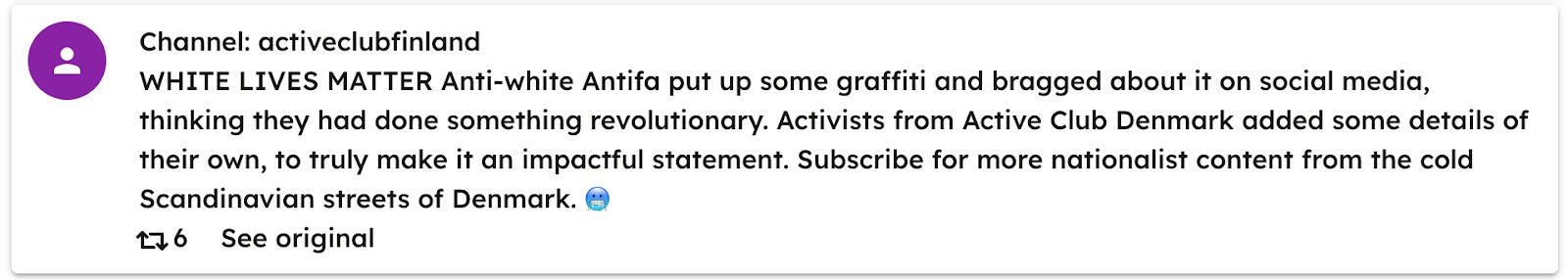 white supremacist active clubs telegram white supremacist active clubs telegram