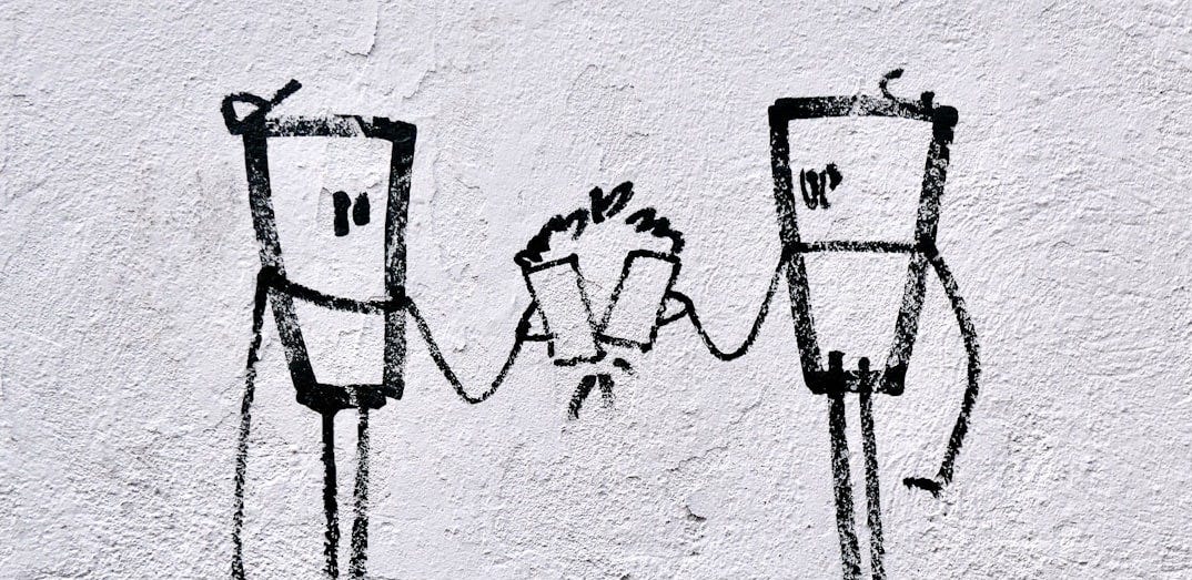 black and white 2 men and 2 women illustration black and white 2 men and 2 women illustration