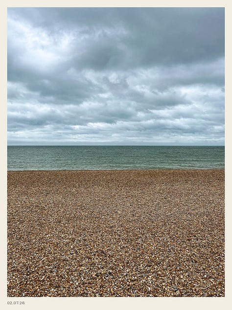 Three views of the English coast