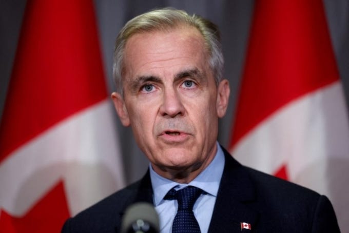 Thủ tướng Canada Mark Carney tại Ontario ngày 26/3. Ảnh: Reuters Thủ tướng Canada Mark Carney tại Ontario ngày 26/3. Ảnh: Reuters