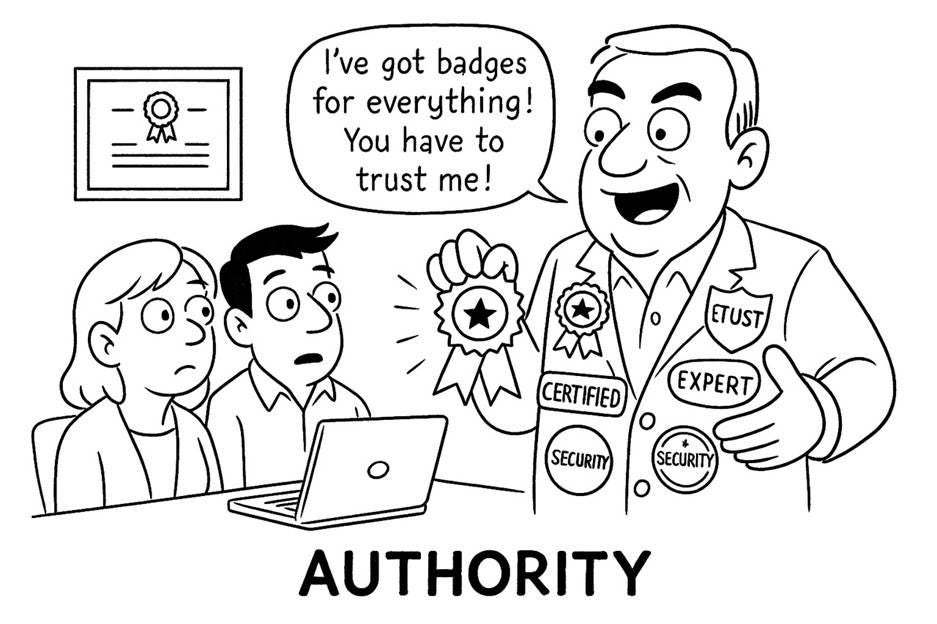 A cartoon of a person giving a badge to a group of people

AI-generated content may be incorrect.