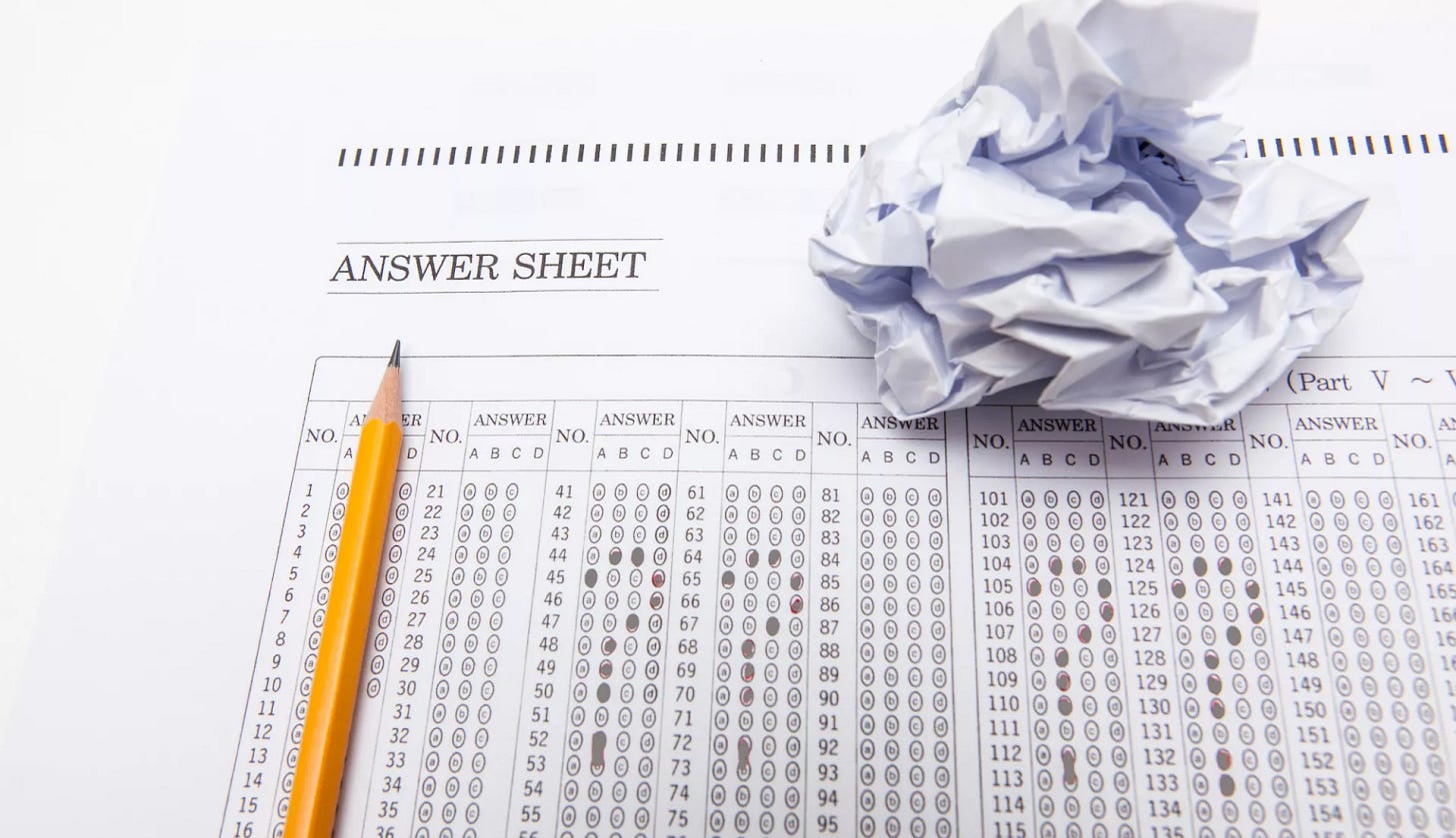 standardized testing failure