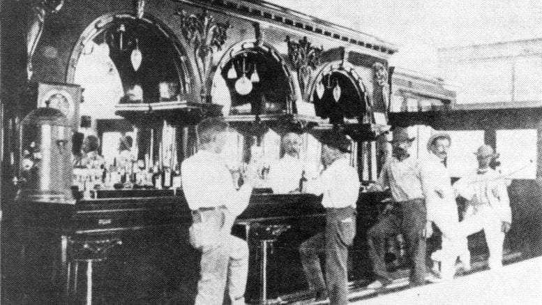 Cover: Inside of Majestic Saloon in 1904