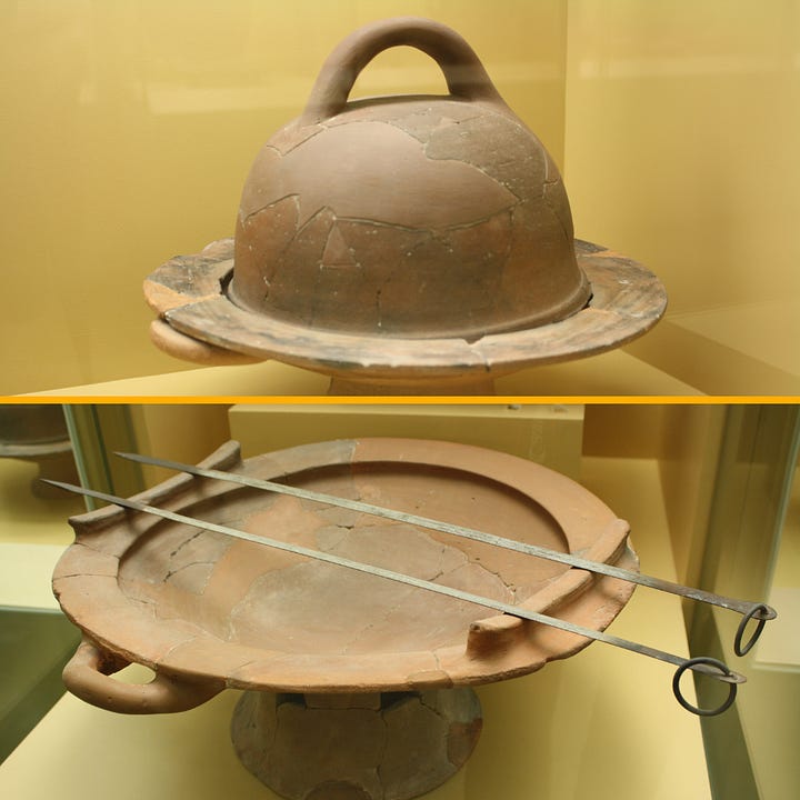 Images of Greek artifacts from 8th Century BCE, WorldHistory.org, CCA licenses.