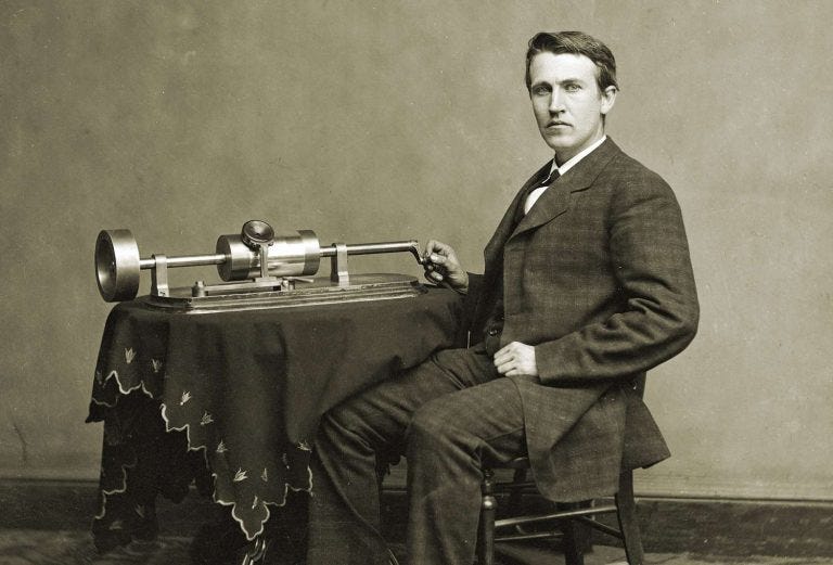 Thomas Edison Unleashes the Phonograph