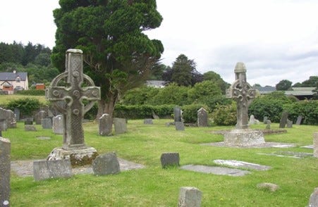 Figure 3: Ahenny high crosses. Photo by Humphrey Bolton / Ahenny high crosses, Co. Tipperary / CC BY-SA 2.0 Figure 3: Ahenny high crosses. Photo by Humphrey Bolton / Ahenny high crosses, Co. Tipperary / CC BY-SA 2.0